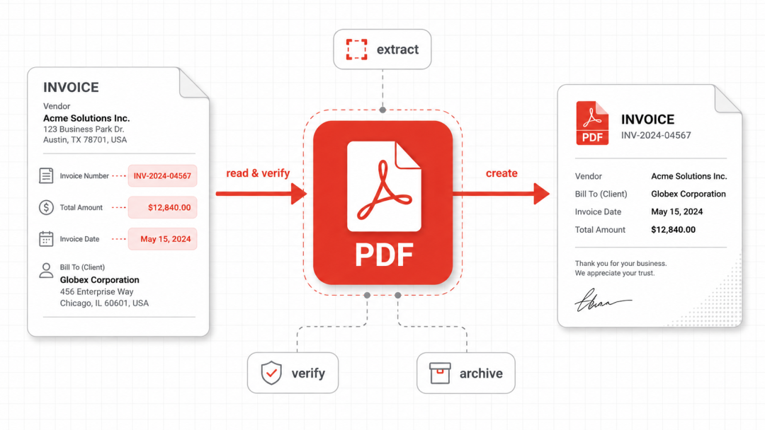 PDF 工具读取、创建并校验固定版式文件