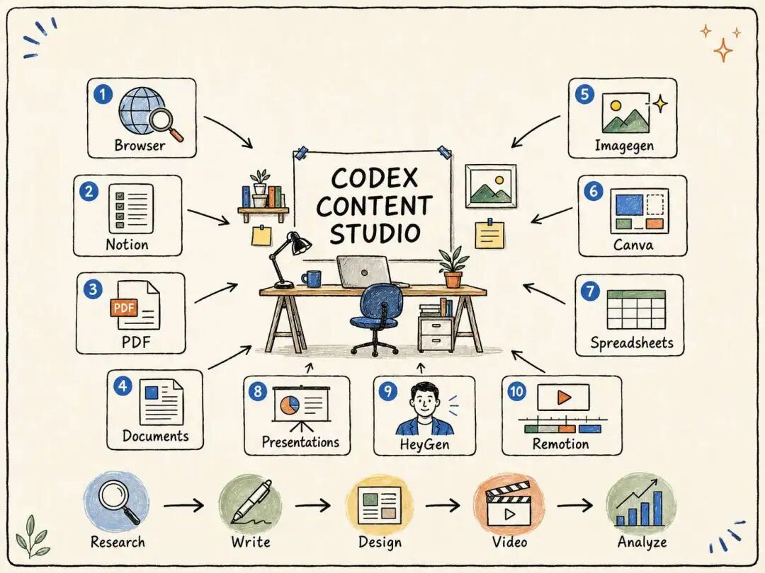 Codex 内容工作台与常用能力