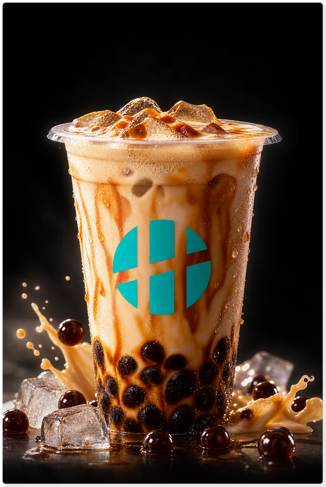 图八｜HIAPI 奶茶广告成品图